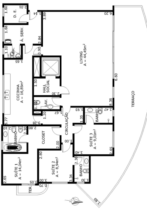 Apartamento à venda com 3 quartos, 166m² - Foto 9