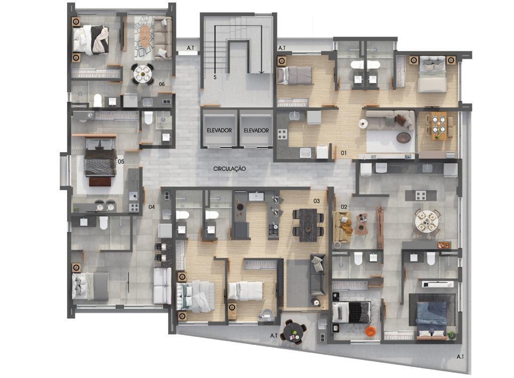 Apartamento à venda com 2 quartos, 717m² - Foto 17