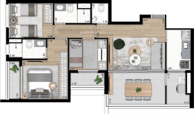 Apartamento à venda com 3 quartos, 79m² - Foto 20