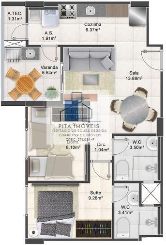 Apartamento à venda com 2 quartos, 63m² - Foto 16