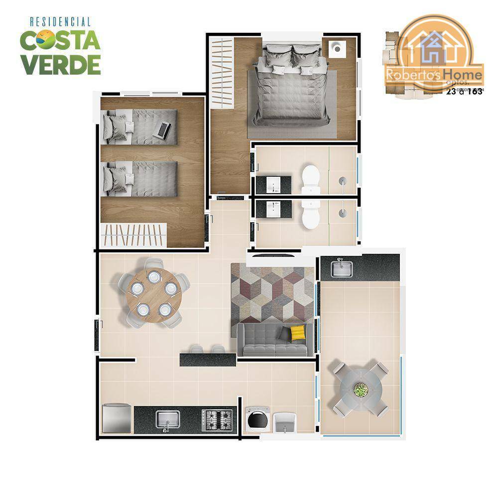 Apartamento à venda com 2 quartos, 70m² - Foto 4