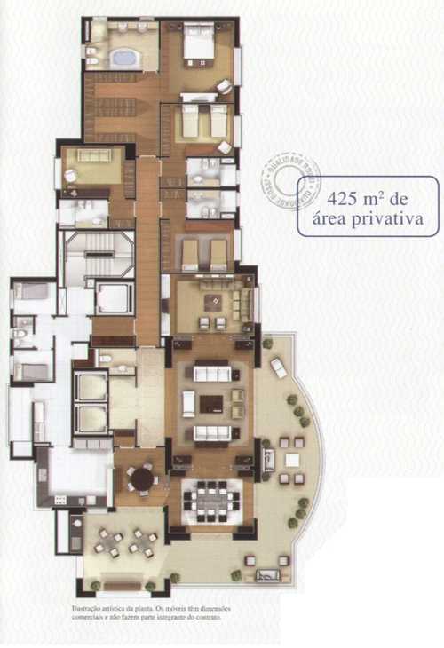 Apartamento à venda com 4 quartos, 515m² - Foto 2