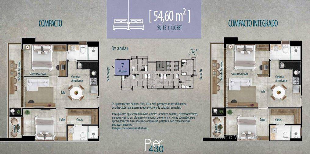 Apartamento à venda com 2 quartos, 56m² - Foto 64