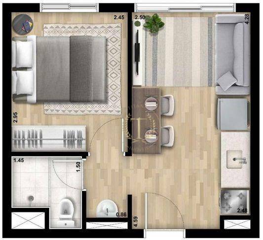 Apartamento à venda com 2 quartos, 36m² - Foto 19