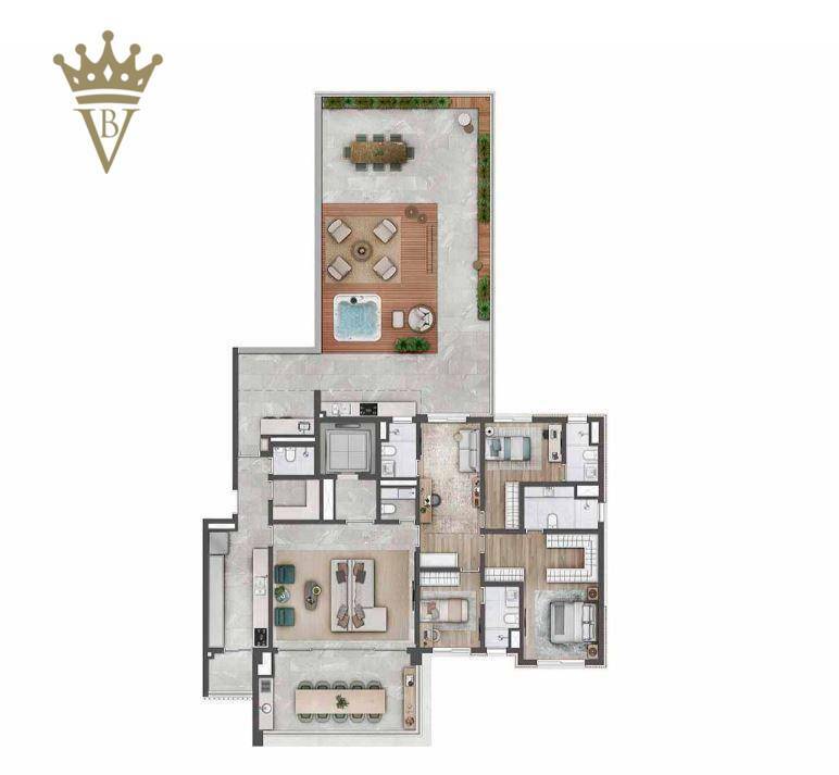 Apartamento à venda com 4 quartos, 288m² - Foto 9