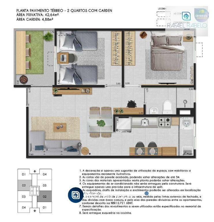 Apartamento à venda com 2 quartos, 42m² - Foto 12