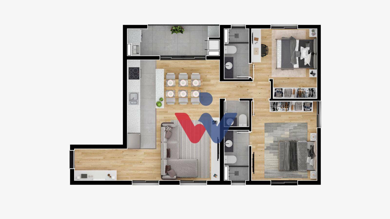 Apartamento à venda com 1 quarto, 3660m² - Foto 17