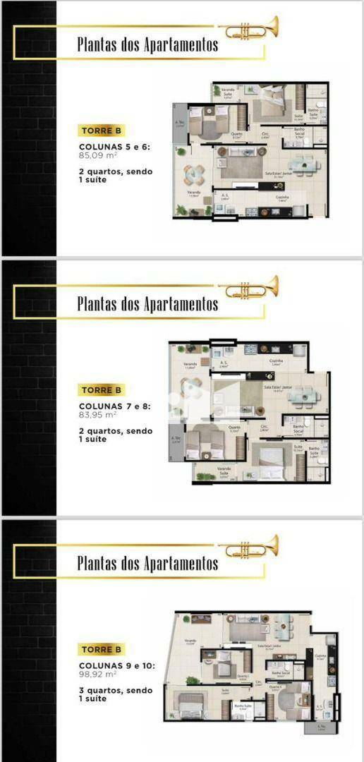 Apartamento à venda com 3 quartos, 98m² - Foto 14