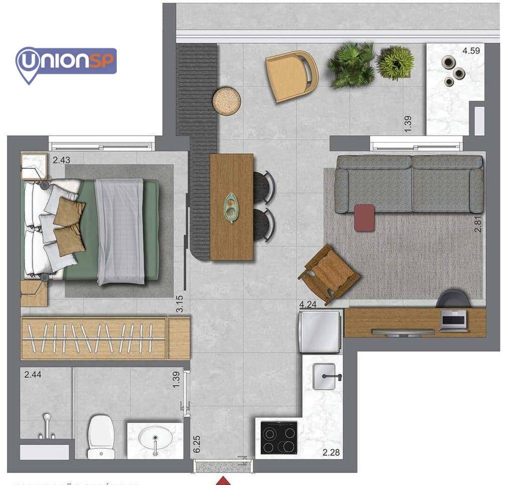 Apartamento à venda com 2 quartos, 42m² - Foto 30