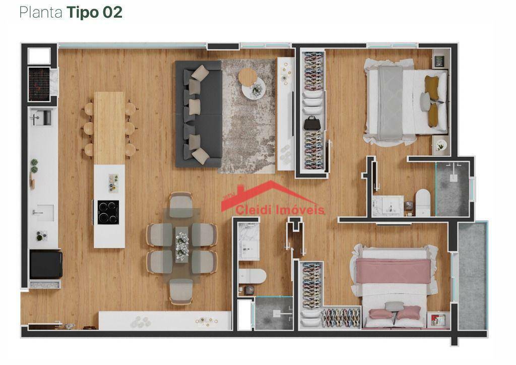 Apartamento à venda com 2 quartos, 74m² - Foto 33