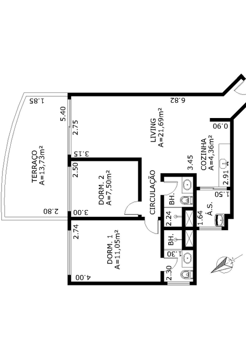 Apartamento à venda com 2 quartos, 50m² - Foto 4