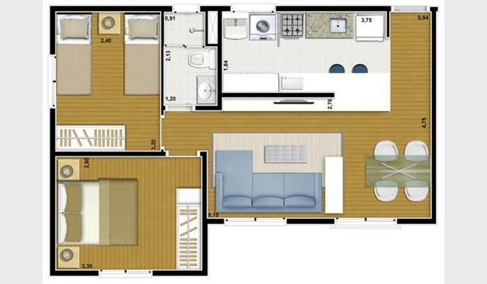 Casa de Condomínio para alugar com 3 quartos, 74m² - Foto 35