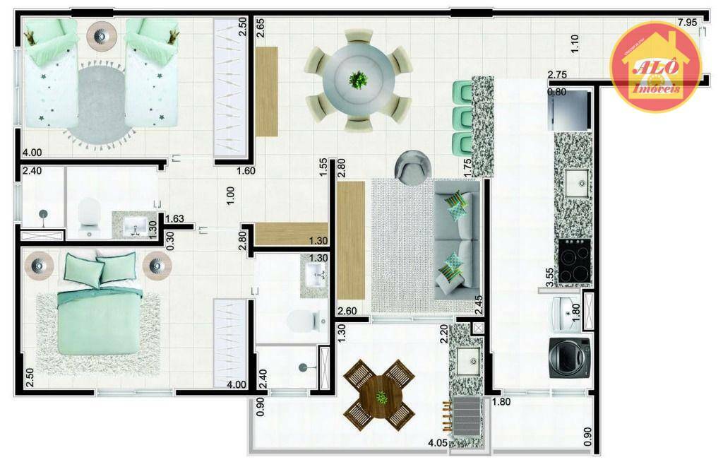 Apartamento à venda com 2 quartos, 79m² - Foto 36