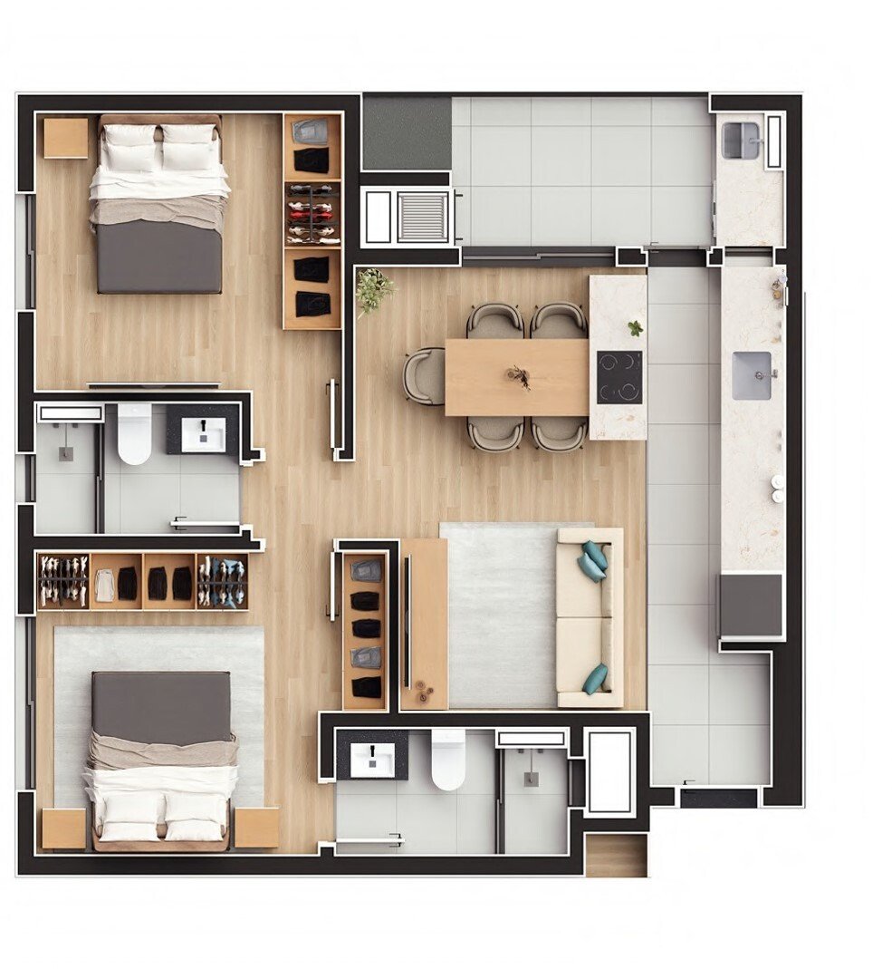 Apartamento à venda com 2 quartos, 63m² - Foto 27