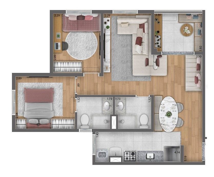 Apartamento à venda com 2 quartos, 46m² - Foto 27