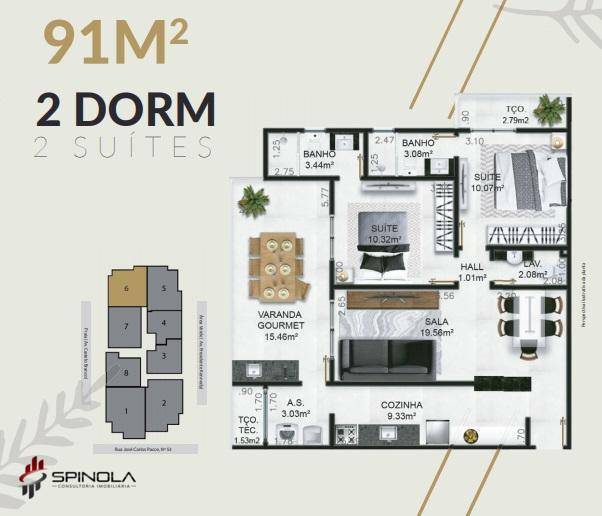 Apartamento à venda com 2 quartos, 97m² - Foto 15