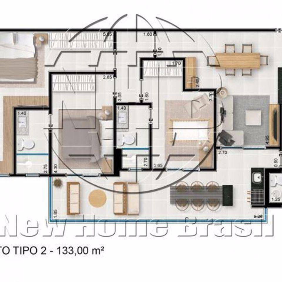 Apartamento à venda com 3 quartos, 133m² - Foto 15