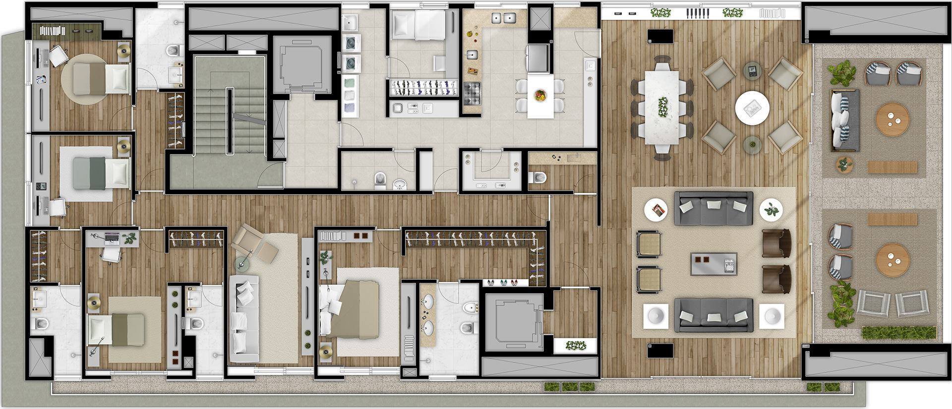 Apartamento à venda com 4 quartos, 419m² - Foto 7