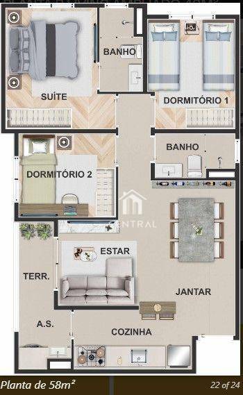 Apartamento à venda com 2 quartos, 41m² - Foto 24