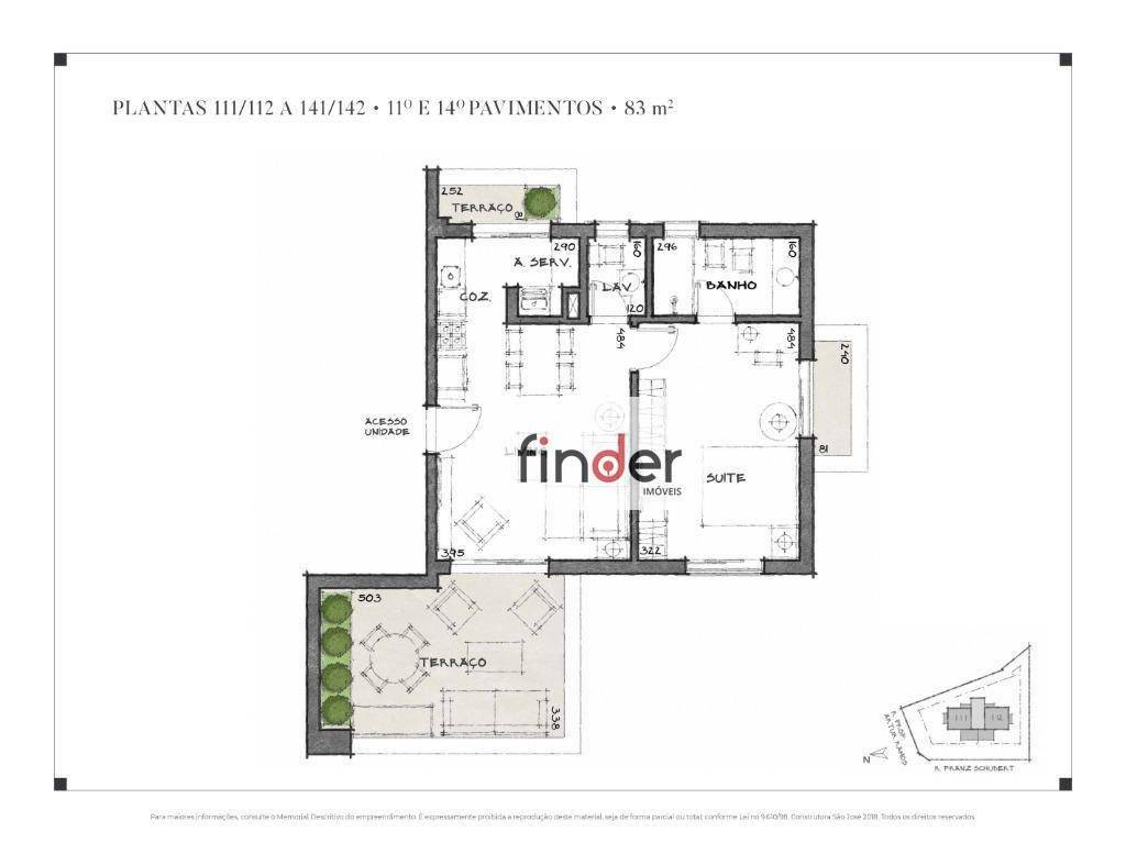 Apartamento à venda com 2 quartos, 100m² - Foto 64