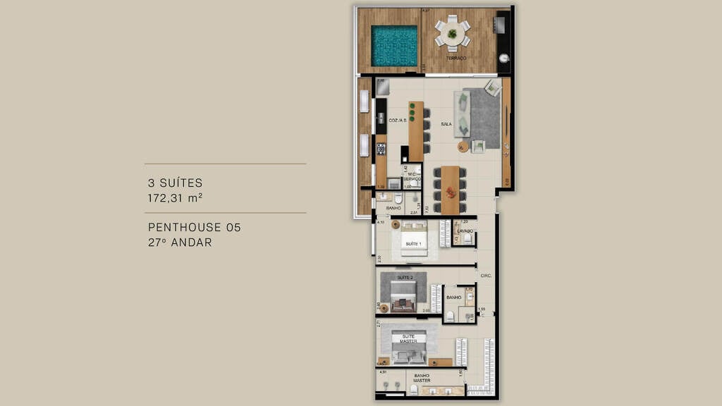 Apartamento, 3 quartos, 261 m² - Foto 29