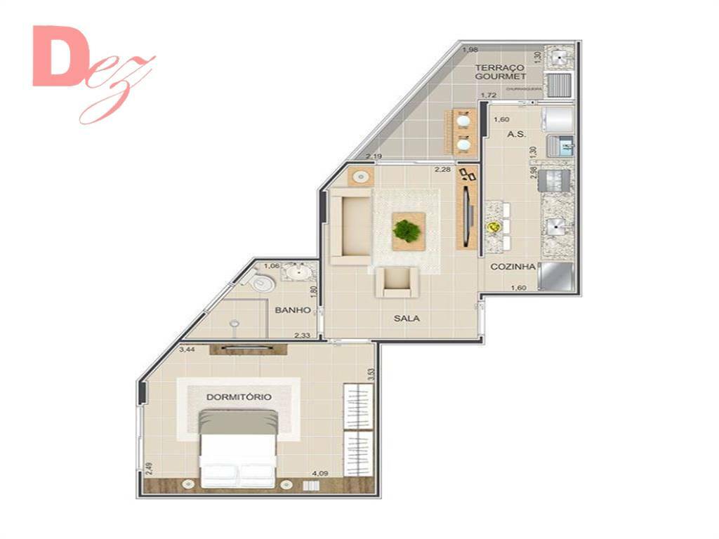 Apartamento à venda com 2 quartos, 78m² - Foto 6