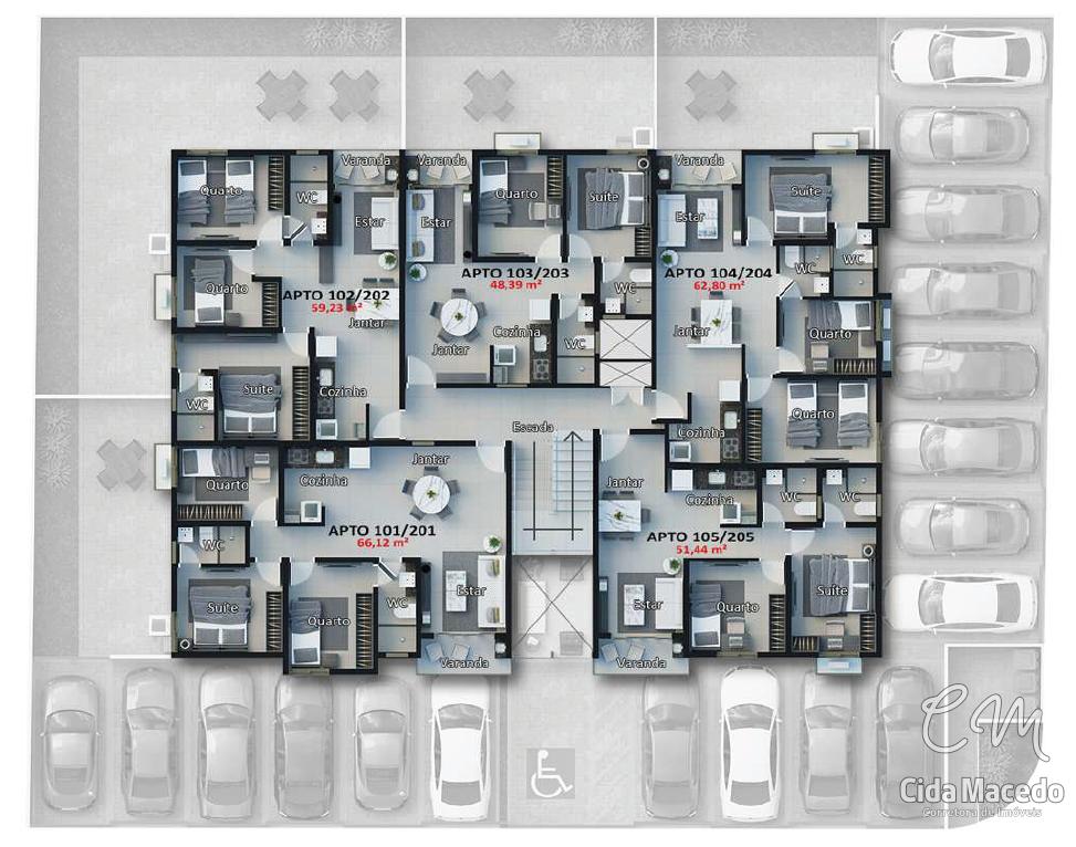 Apartamento à venda com 2 quartos, 77m² - Foto 7