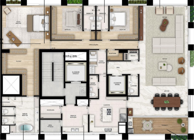 Apartamento à venda com 3 quartos, 30919m² - Foto 37