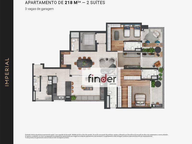 Apartamento à venda com 3 quartos, 218m² - Foto 20