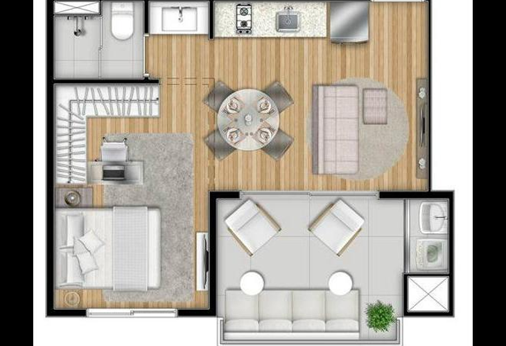 Apartamento à venda com 1 quarto, 35m² - Foto 8