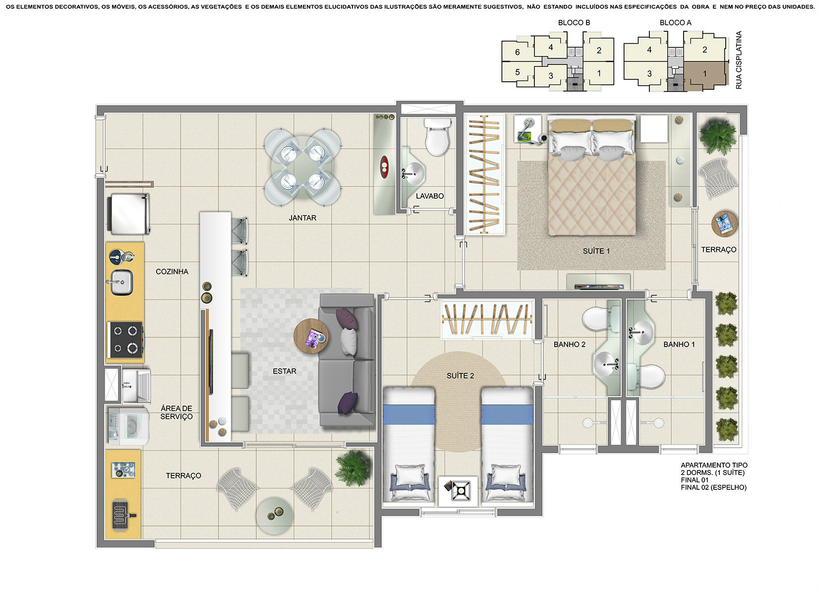 Apartamento à venda com 2 quartos, 68m² - Foto 5