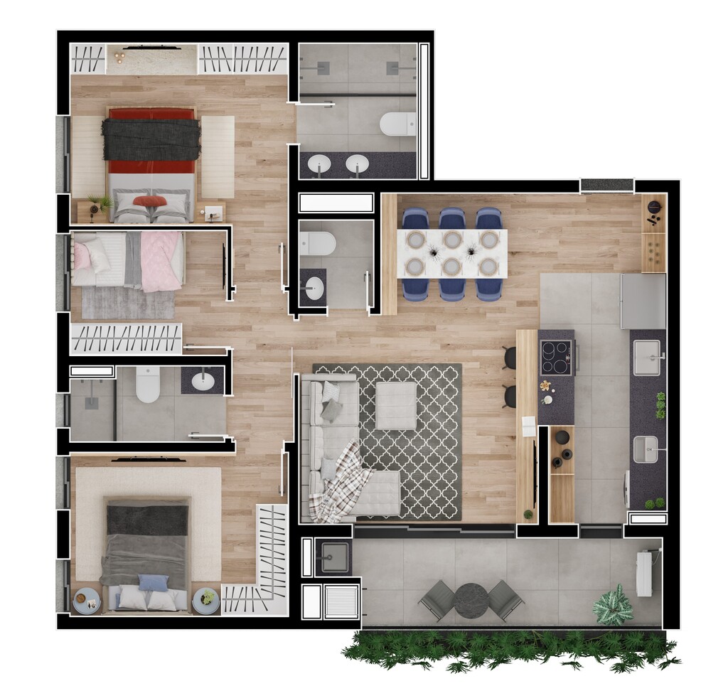 Apartamento à venda com 2 quartos, 57m² - Foto 32