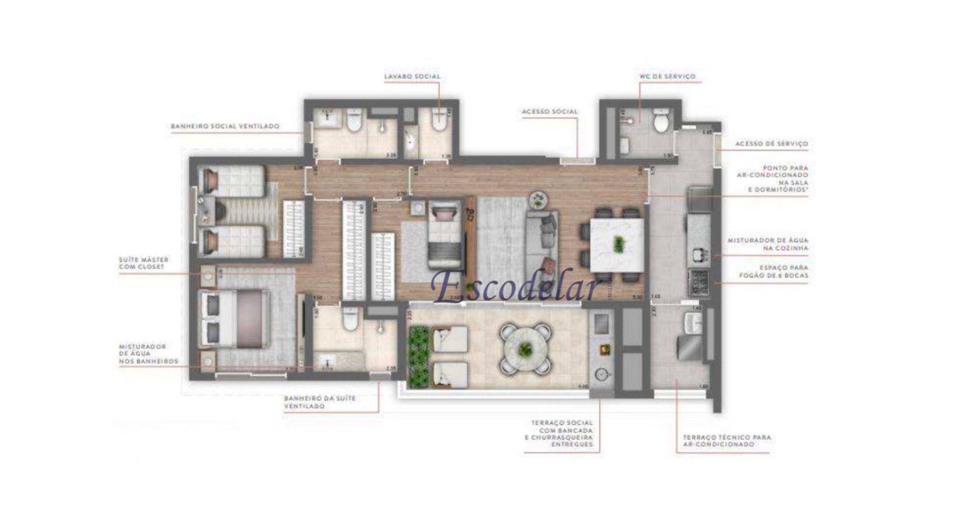 Apartamento à venda com 3 quartos, 104m² - Foto 28