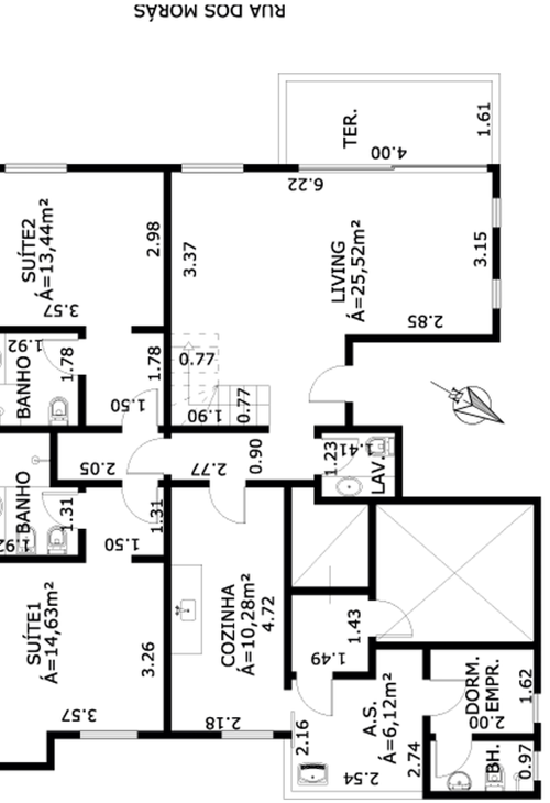 Apartamento à venda com 2 quartos, 121m² - Foto 2