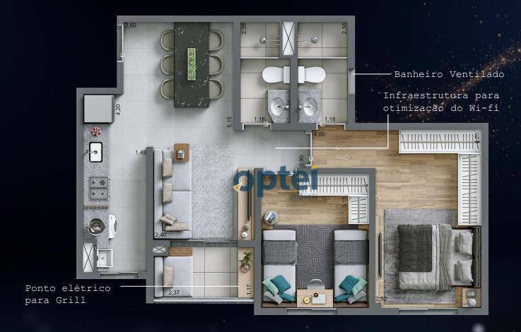 Apartamento à venda com 2 quartos, 69m² - Foto 14