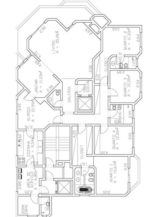 Apartamento à venda com 4 quartos, 220m² - Foto 4