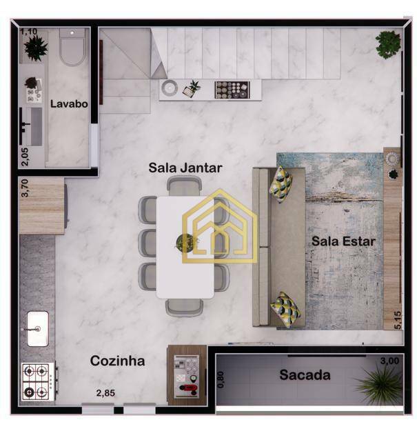 Sobrado à venda com 2 quartos, 135m² - Foto 10