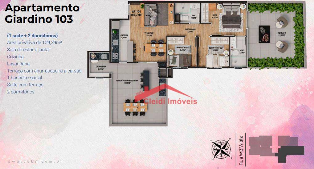 Apartamento à venda com 3 quartos, 68m² - Foto 13