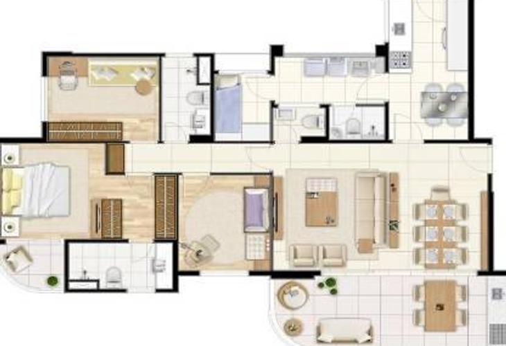 Apartamento à venda com 3 quartos, 120m² - Foto 2