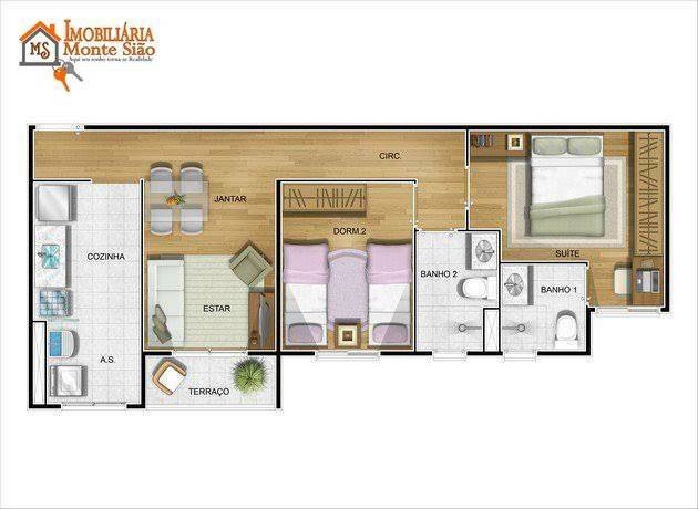 Apartamento à venda com 2 quartos, 59m² - Foto 23