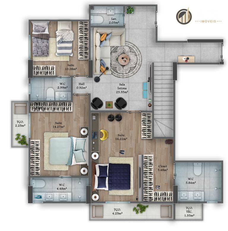 Apartamento à venda com 3 quartos, 127m² - Foto 93