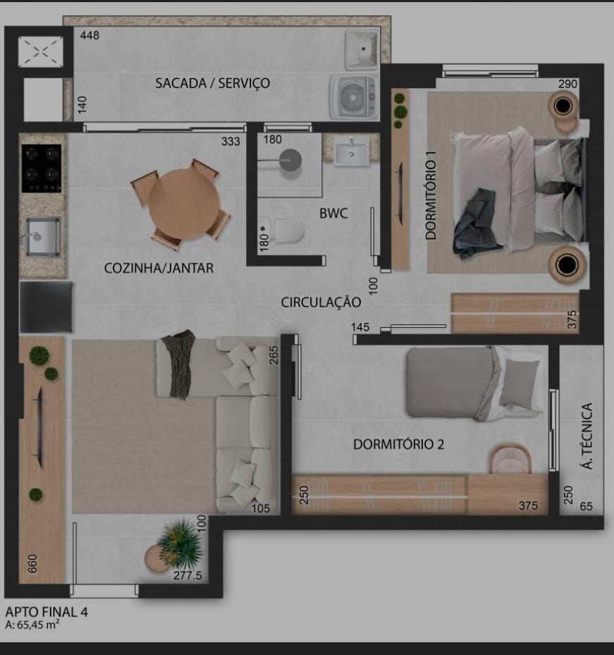 Apartamento à venda com 2 quartos, 150m² - Foto 6