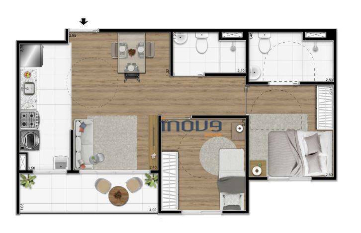 Apartamento à venda com 2 quartos, 49m² - Foto 21