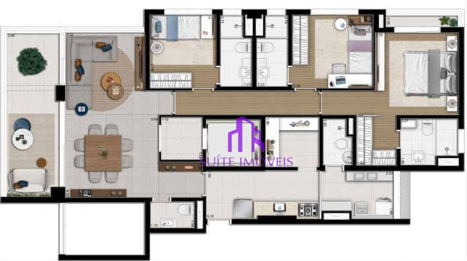 Apartamento à venda com 3 quartos, 127m² - Foto 12