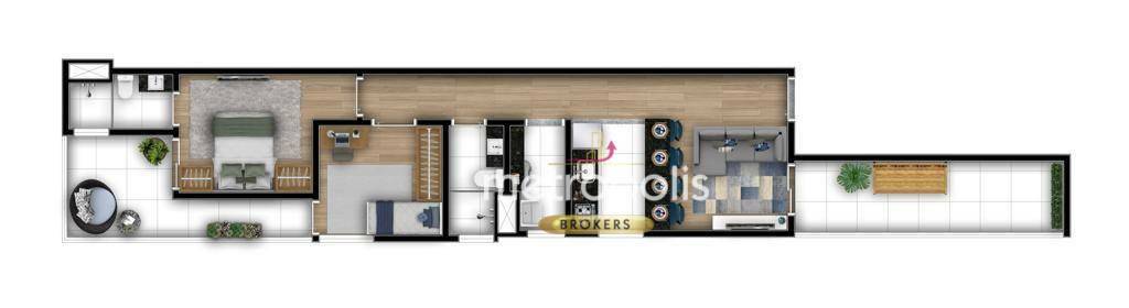 Apartamento à venda com 2 quartos, 50m² - Foto 3