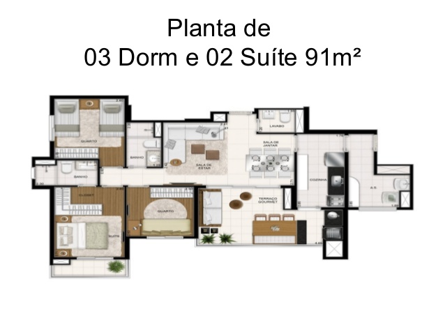 Apartamento à venda com 3 quartos, 91m² - Foto 6