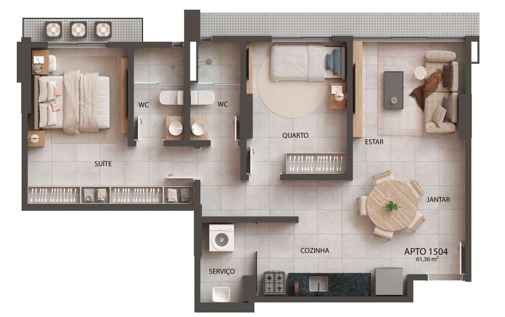 Apartamento à venda com 2 quartos, 6459m² - Foto 21