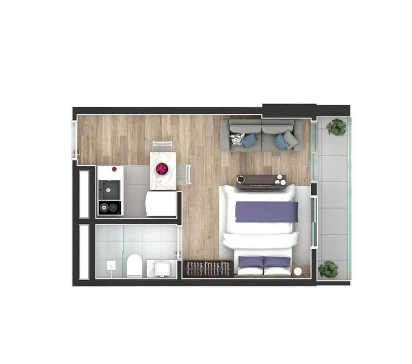 Apartamento à venda com 1 quarto, 35m² - Foto 19