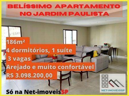 Apartamento à venda com 4 quartos, 186m² - Foto 1