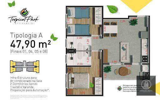 Apartamento à venda com 2 quartos, 47m² - Foto 8